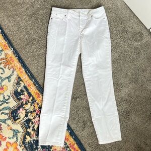 Talbots Women's Straight Leg White Jeans